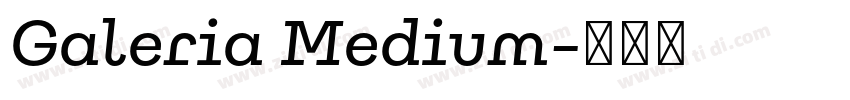 Galeria Medium字体转换